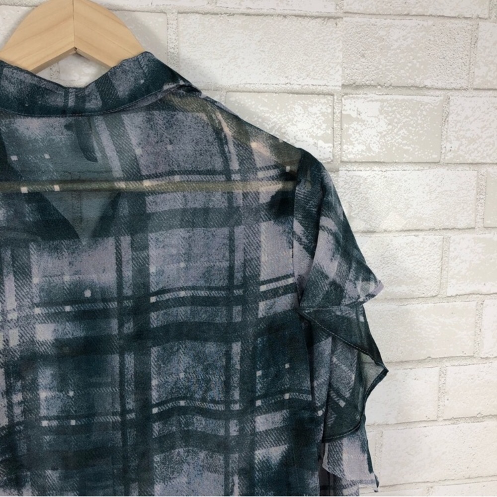 ASOS Button Down Blouse. Ruffle - Picture 6 of 8